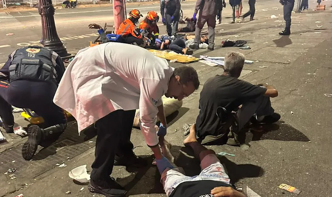 Atropelamento na Cracolândia deixa 16 feridos