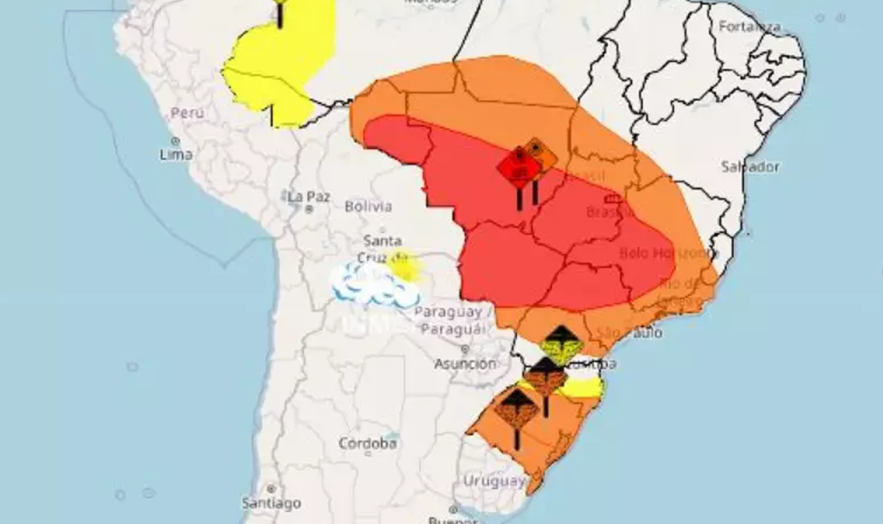 Onda de calor faz alerta de perigo ser ampliado para 13 estados e DF, segundo Inmet