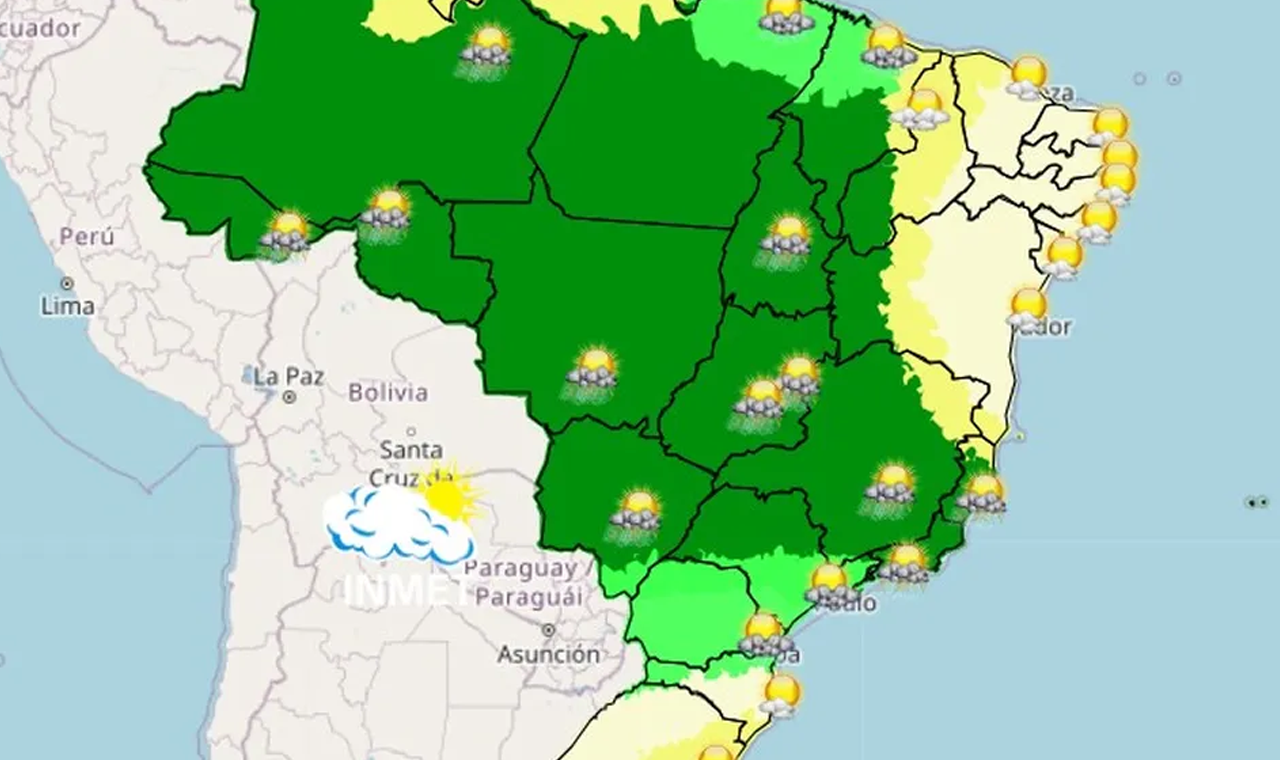 Temperaturas despencam e chuvas continuarão nos próximos dias em boa parte do país; veja previsão do tempo