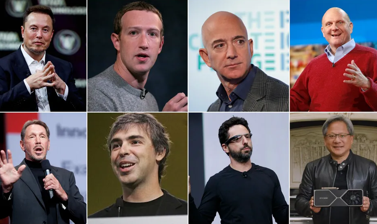 Elon Musk, Zuckerberg, Jeff Bezos: saiba quem são os 10 bilionários que mais enriqueceram em 2023