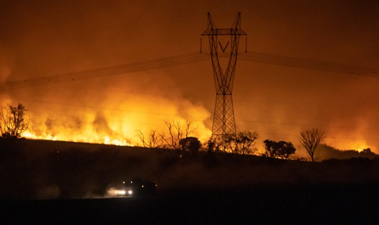 Incêndios de Grandes Proporções Atingiram Canaviais Próximos a Quirinópolis