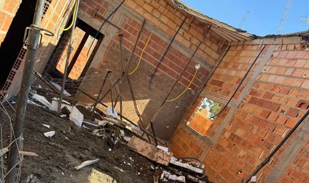 Laje Desaba e Deixa Trabalhador Ferido em Quirinópolis