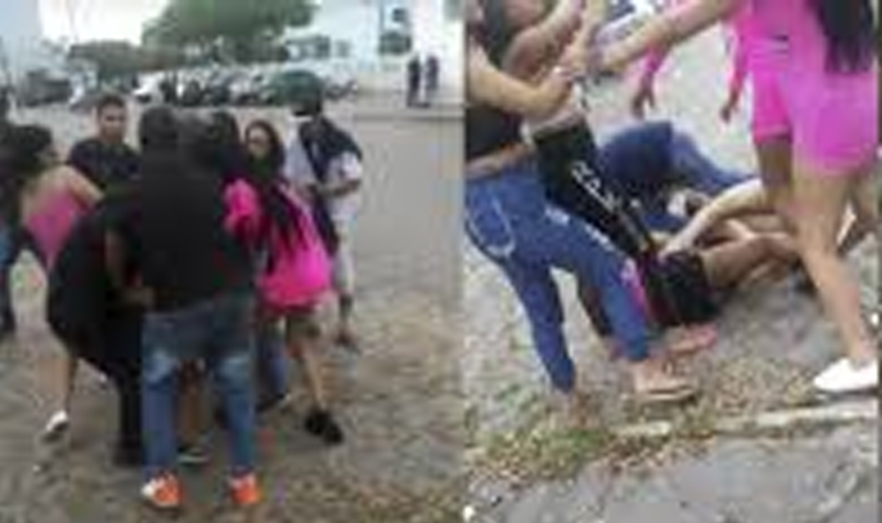 Mulher foi agredida na frente do filho e outras crianças