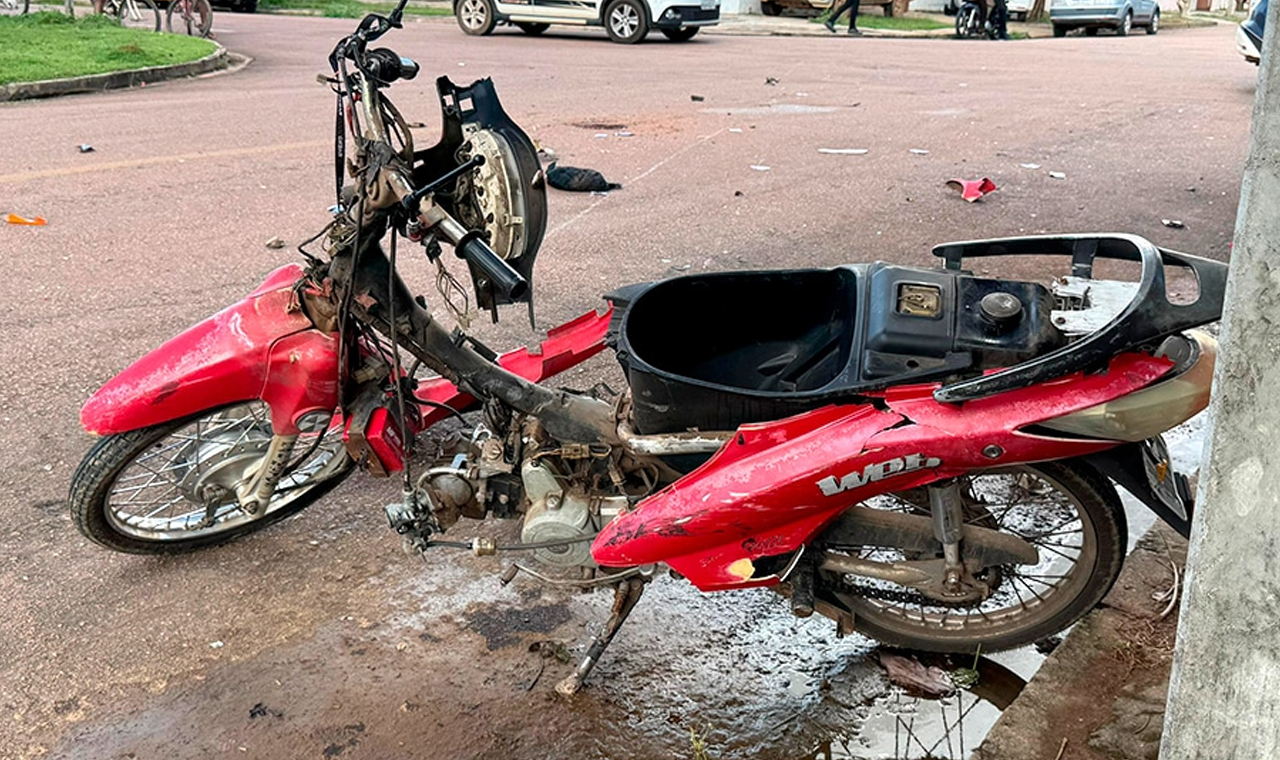 ADOLESCENTE DE 14 ANOS PROVOCOU ACIDENTE COM TRÊS VEÍCULOS EM QUIRINÓPOLIS