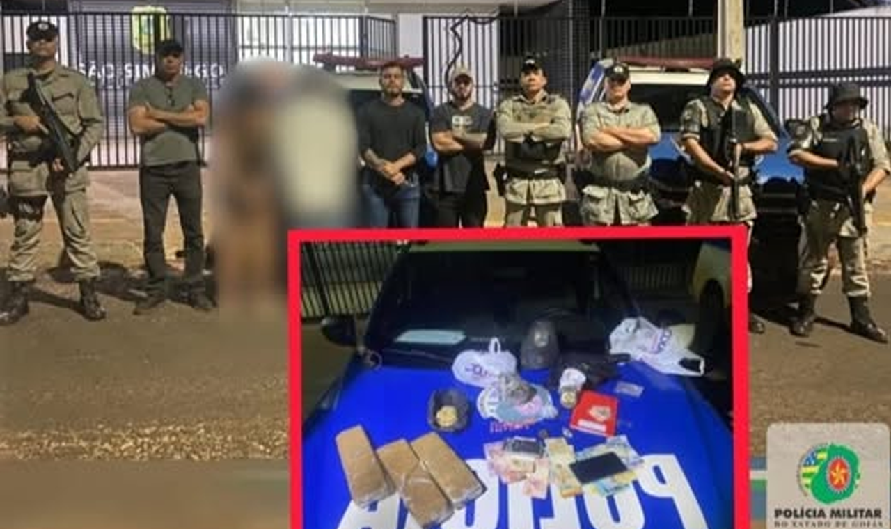 CASAL É PRESO POR TRÁFICO DE DROGAS EM AÇÃO CONJUNTA DAS POLÍCIAS EM SÃO SIMÃO