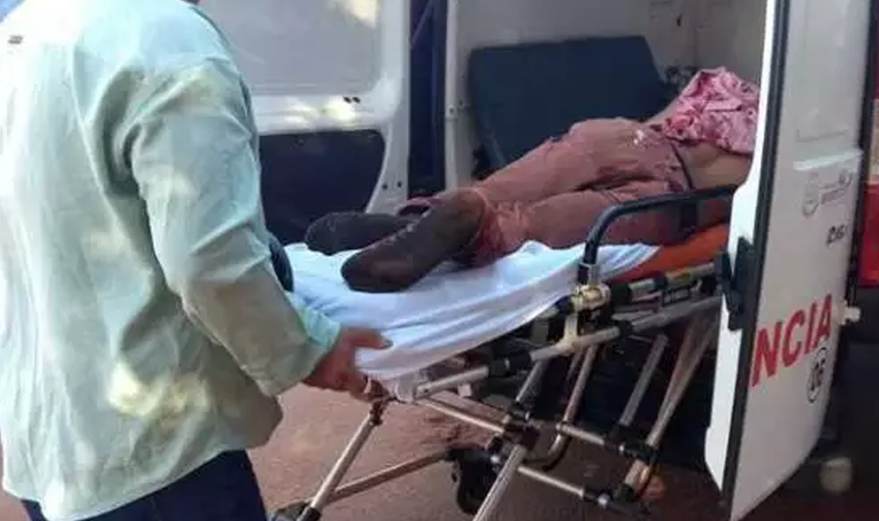 VIOLÊNCIA DOMÉSTICA TERMINOU EM AGRESSÃO COM FACÃO E HOMEM INTERNADO EM QUIRINÓPOLIS