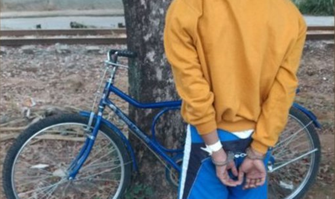 HOMEM É PRESO EM FLAGRANTE COM BICICLETA FURTADA EM QUIRINÓPOLIS
