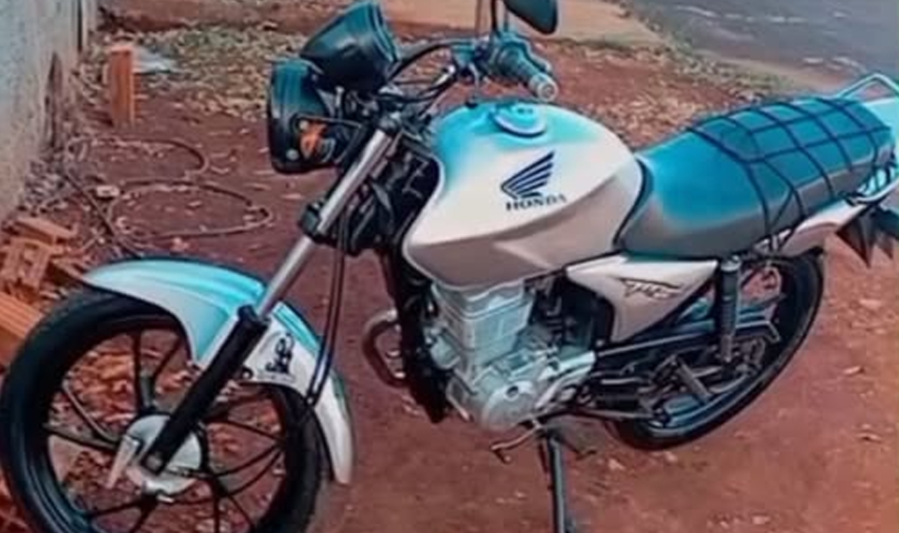MOTO É FURTADA EM ESTACIONAMENTO DE SUPERMERCADO EM QUIRINÓPOLIS