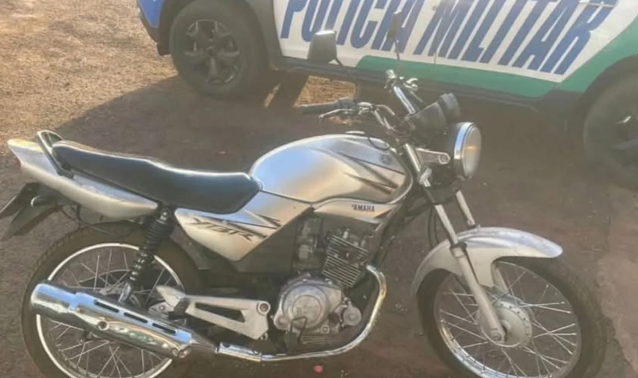 POLÍCIA MILITAR RECUPERA MOTO FURTADA E PRENDE HOMEM POR RECEPTAÇÃO EM QUIRINÓPOLIS
