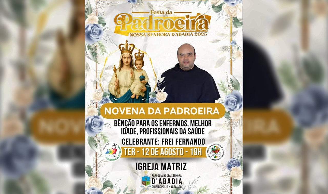 SÉTIMA NOITE DA NOVENA DA PADROEIRA ACONTECE NESTA QUARTA EM QUIRINÓPOLIS