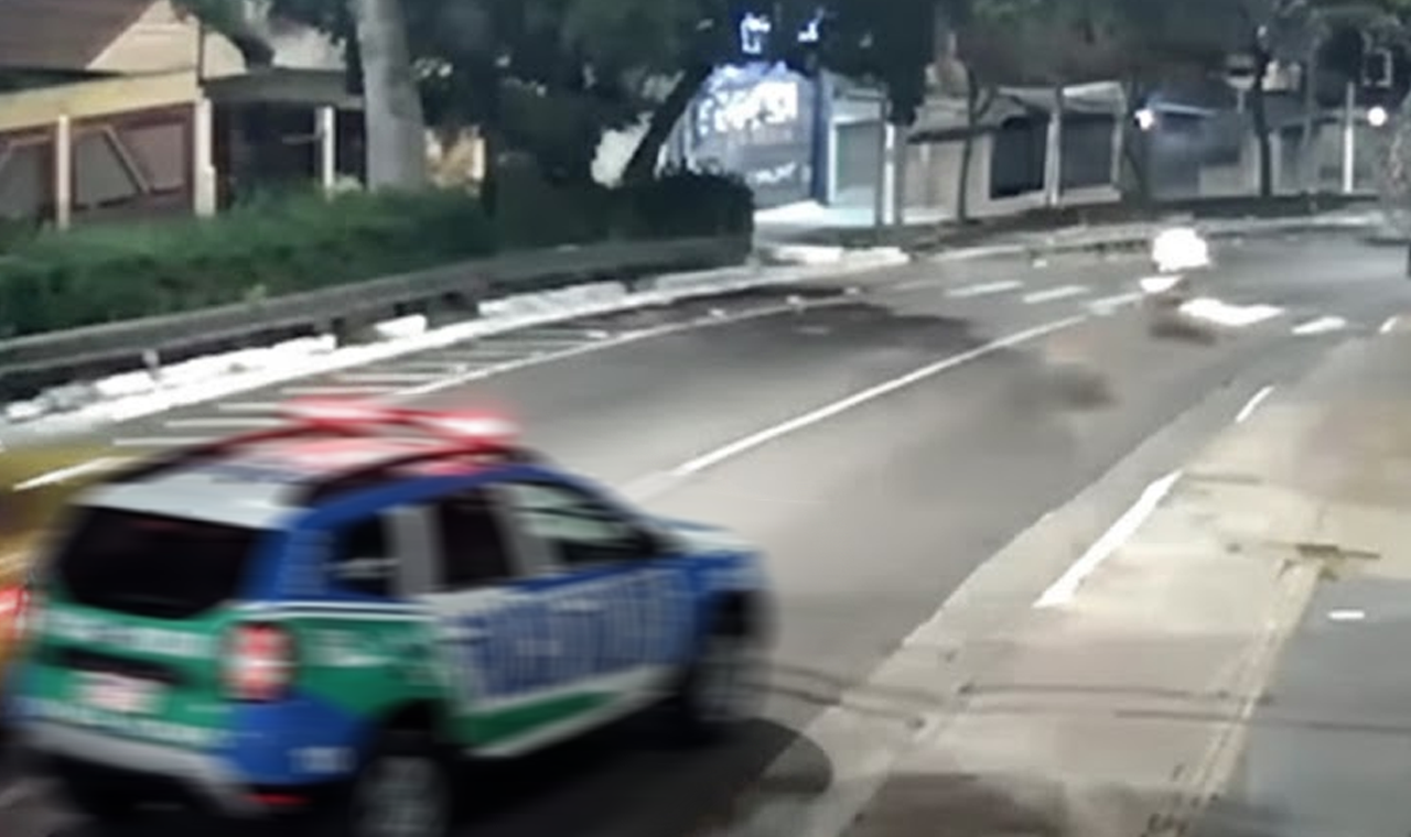 DIREÇÃO PERIGOSA TERMINA EM PERSEGUIÇÃO E QUEDA NO BAIRRO TONICO BENTO