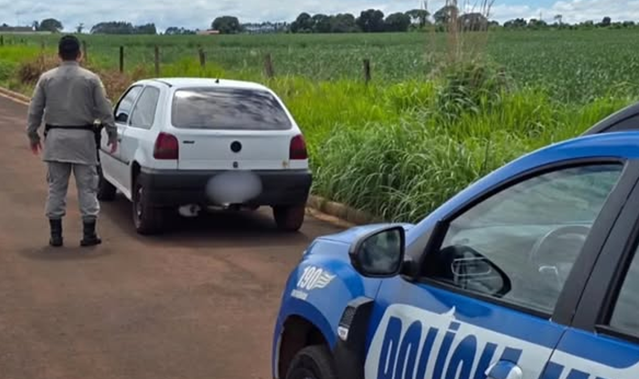 VEÍCULO FURTADO EM QUIRINÓPOLIS É ENCONTRADO ABANDONADO, MAS SEM A BATERIA