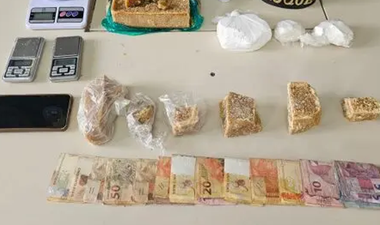 HOMEM É PRESO POR TRÁFICO DE DROGAS ÀS MARGENS DO LAGO SOL POENTE, EM QUIRINÓPOLIS