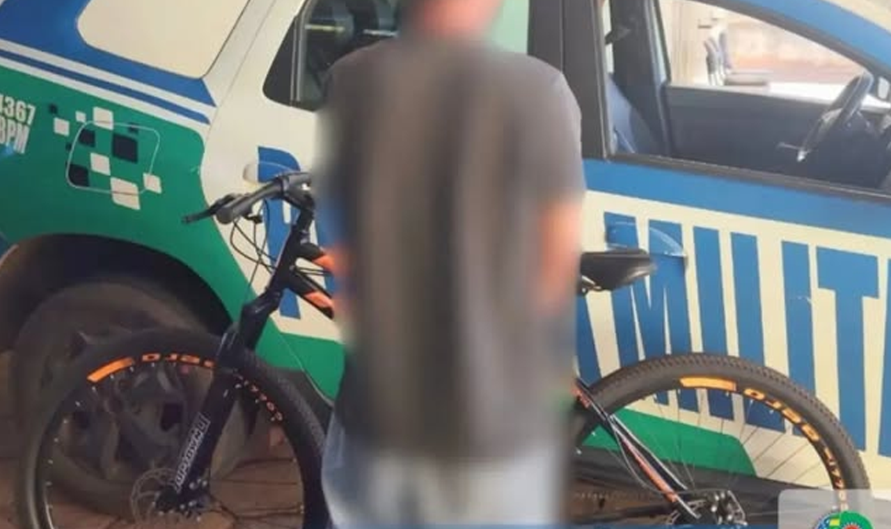 HOMEM É PRESO APÓS FURTAR BICICLETA EM FRENTE A COLÉGIO EM PARANAIGUARA