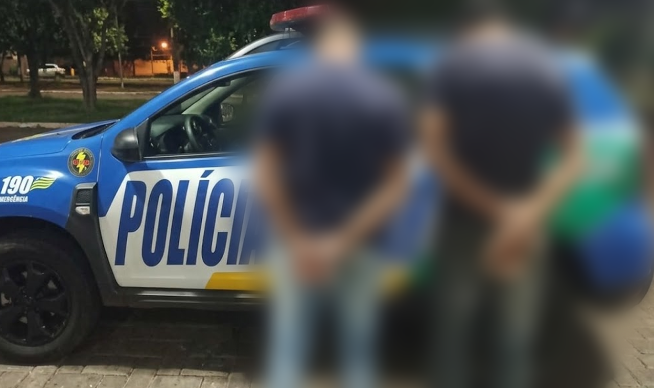 POLÍCIA PRENDE DOIS ENVOLVIDOS EM TROCA DE TIROS E DISPAROS CONTRA RESIDÊNCIA EM QUIRINÓPOLIS