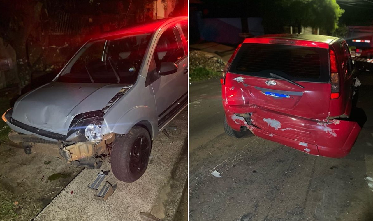 MOTORISTA É PRESO POR EMBRIAGUEZ APÓS BATER EM CARRO ESTACIONADO NO CENTRO DE QUIRINÓPOLIS