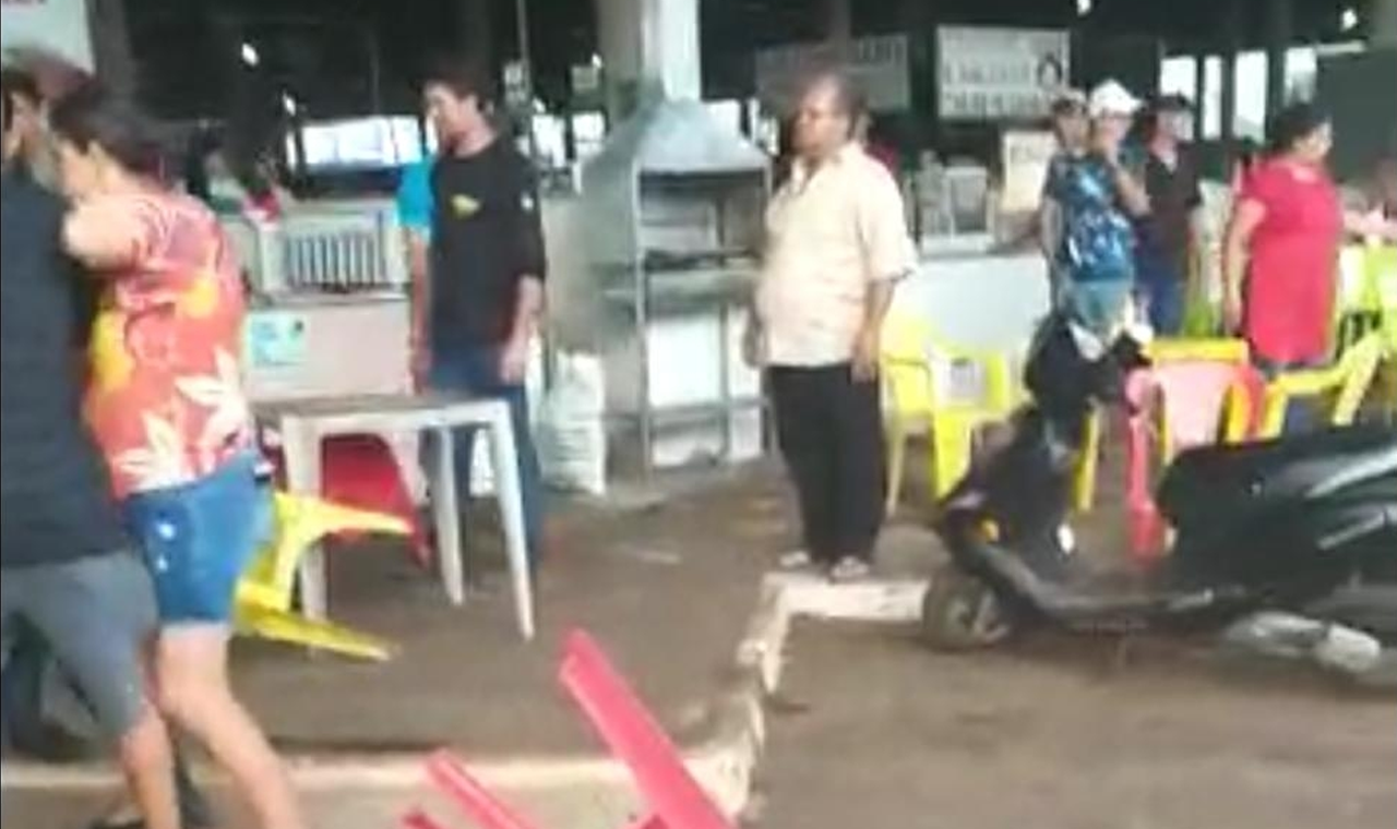 DISCUSSÃO POR PAGAMENTO DE BRINQUEDOS TERMINA EM AGRESSÃO NA FEIRA COBERTA DE QUIRINÓPOLIS